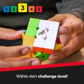 Spin Master Rubik’s Zauberwürfel, 3x3 magnetischer Speed-Würfel, Knobelaufgabe, herausforderndes Denkspiel, ab 8 Jahren