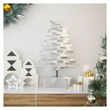 vidaXL Weihnachtsbaum, zum Schmücken Weiß 60 cm Massivholz Kiefer