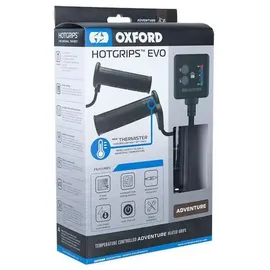 Oxford Evo Adventure Heizgriffe Hotgrips, beheizbare Fahrradgriffe, schwarz