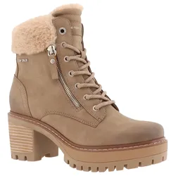 Schnürstiefelette, mit modischer Plateausohle, Gr. 41, dunkelbeige, , 72002931-41