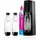 Sodastream Terra black + 3 PET-Flaschen 1 l + Zylinder