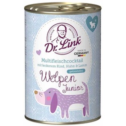 Dr. Link Welpen Junior Multifleischcocktail Nassfutter für Welpen/Jung