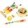 Janod - Gioia Musikset 4 Kinderinstrumente - Rollenspiel und Musikalische Früherziehung - Spiel aus FSC-Holz - Wasserfarbe - Ab 18 Monaten, J07656