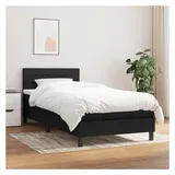 vidaXL Boxspringbett 100 x 200 cm Schwarz