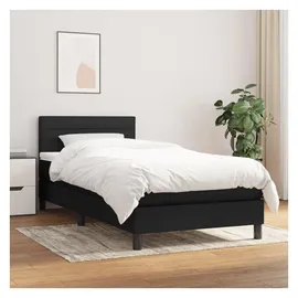 vidaXL Boxspringbett 100 x 200 cm Schwarz