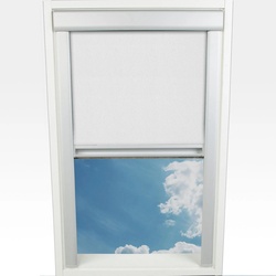 Dachfensterrollo LIEDECO "Verdunkelung" Rollos Gr. 94 cm, 61,3 cm, weiß Verdunkelungsrollos Rollo
