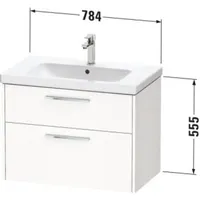 Duravit D-Code Waschtischunterschrank 2 Auszüge, DC46720BDHG0000