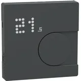 Merten MEG5779-6034 Connected Raumtemperaturregler-Modul, System Design, Works with Wiser, Zigbee, Home, anthrazit