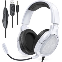 ULTIMATECOOL Gaming Headset für PS4/PS5, PS4 Headset mit Mikrofon & LED Lichter, PS5 Headset Kopfhörer mit Mikrofon, 3.5mm Surround Sound Noise Cancelling Gaming Headset für Mac/PC/Laptop/Handy/Tablet