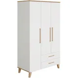 Paidi Kleiderschrank Oscar 123,5 x 206 x 55,9 cm Weiß