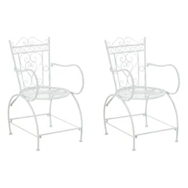 CLP Sheela Gartenstuhl 48 x 48 x 88 cm weiß 2 St.