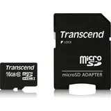 Transcend microSDHC Class 10 + SD-Adapter 16 GB