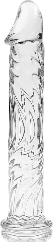 NEBULA SERIES - Modell 12 Dildo aus Borosilikatglas, 17 cm Ø 3,5 cm - Rosa