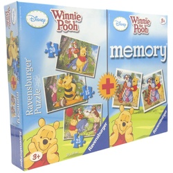 Ravensburger Puzzles + Memory Winnie the Pooh 60 Teile 3-teilig 210800 NEU OVP