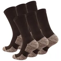 STARK SOUL® Multifunktionssocken 6 Paar, mit Spezialpolsterung in braun