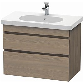 Duravit DuraStyle Waschtisch-Unterschrank DS648403535 80 x 45,3 cm, Eiche terra, 2 Schubkästen, wandhängend