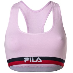 FILA Damen Bustier - Bra, Sport-BH, Racerback, Cotton Stretch, einfarbig, XS-XL Lila S