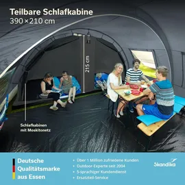 Skandika Tunnelzelt Helsinki Grau
