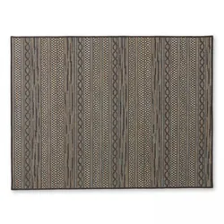 Oviala Business Rechteckiger Teppich aus Polypropylen 200x290 cm schwarz