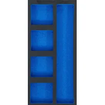 BGS Werkstattwageneinlage 1/3, leer: 5 Ablagefächer 408 x 189 x 32 mm