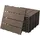 ECD Germany WPC Terrassenfliesen Dunkelbraun 30 x 30 cm 44 St.