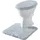 Erwin Müller Stand-WC-Set 2-teilig Rhodos in silber | Gr.: onesize