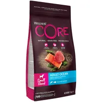 Wellness CORE Small Breed Ocean, Lachs Thunfisch, 1,5 kg, Hundefutter trocken für ausgewachsene Hunde kleiner Rassen, ohne Zuckerzusatz, getreidefrei, mit hohem Fleischanteil