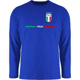 Shirtracer Rundhalsshirt Italien Trikot Wappen, Italia mit Stolz, Italienisches Fan-Motiv 2026 Fussball WM Fanartikel blau 3XL