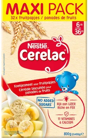 Nestlé Cerelac Maxi Pack Keksmehl Für Fruchtbrei 800g