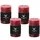 Wiedemann Kerzen Rustik-Kerze 90 x 58 mm 4 St. Bordeaux