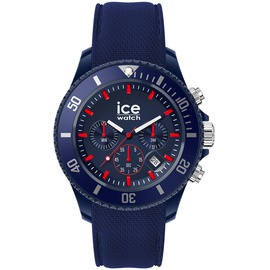 ICE-Watch - ICE chrono Blue red - Blaue Herrenuhr mit Silikonarmband - Chrono - 020622 (Large)
