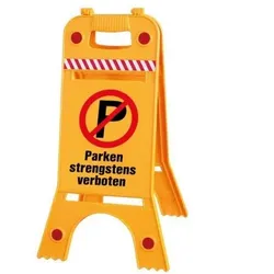 Warnaufsteller Dachaufsteller - (P) Parken strengstens verboten - Gr. ca. 28 x 64cm - 308553-6