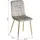 Homestyle4u Esszimmerstuhl Samt Beige/Grau 6er Set