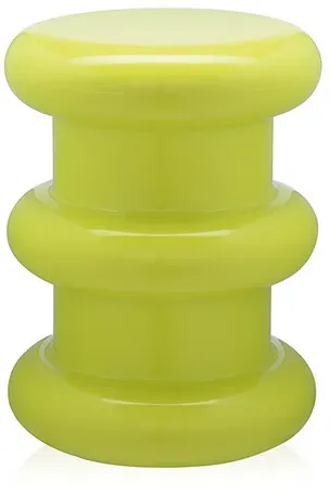 Kartell Hocker Pilastro grün, Designer Ettore Sottsass, 46 cm