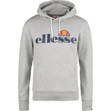 Ellesse Herren, Pullover, Small Logo Gottero - Hellgrau,Orange,Dunkelblau - L