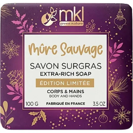 MKL Green Nature Savon De Marseille Wilde Brombeere Limitierte Auflage 100g