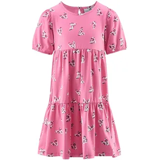 Sommerkleid HAPPY GIRLS "Mädchenkleid", Mädchen, Gr. 122, EURO-Größen, rosa (deep pink), Stoff, 100% Baumwolle, normal, Kleider