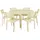 Brafab Bigby Gartentisch Ø 130 x 73 cm Gelb/Grau
