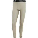 Adidas Herren TECHFIT Compression TRAINING LONG Tight silver pebble, XL