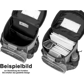 Belmil Mini-Fit Schulranzen-Set 4tlg Racing Blue Neon