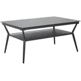 AMATIO Gartentisch 140 x 90 x 66 cm Silber