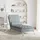 vidaXL Massage-Chaiselongue mit Nackenrolle hellgrau