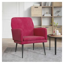 vidaXL Sessel 62 x 79 x 79 cm Weinrot Samt