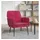 vidaXL Sessel 62 x 79 x 79 cm Weinrot Samt