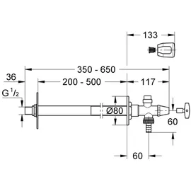 Grohe Außenwandventil 41208000