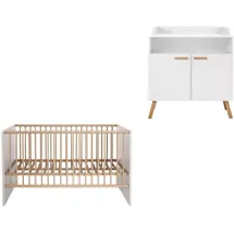 VCM MatsBaby Babyzimmermöbel Set Weiß.