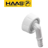 Otto Haas KG Winkelschlauchtülle 100° für Kondensatanschluss Weiß