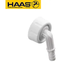 Otto Haas KG Winkelschlauchtülle 100° für Kondensatanschluss Weiß