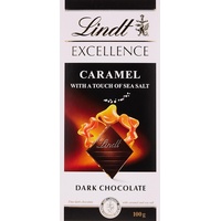 Lindt Excellence Schwarz Karamell Salz Spitze 100g