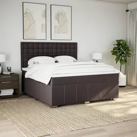 vidaXL Boxspringbett 180 x 200 cm Dunkelbraun